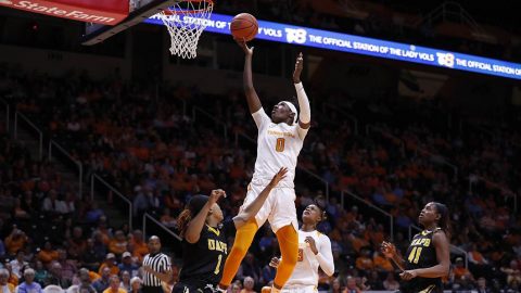 Tennessee Women's Basketball junior Rennia Davis scored 17 points in win over Arkansas-Pine Bluff Tuesday night. (UT Athletics)