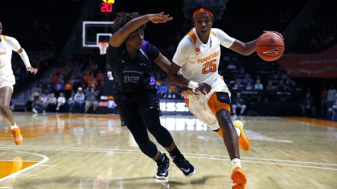 Tennessee Women's Basketball gets 63-36 victory over Central Arkansas Thursday night at Thompson-Boling Arena. (UT Athletics) Tennessee Women's Basketball gets 63-36 victory over Central Arkansas Thursday night at Thompson-Boling Arena. (UT Athletics)