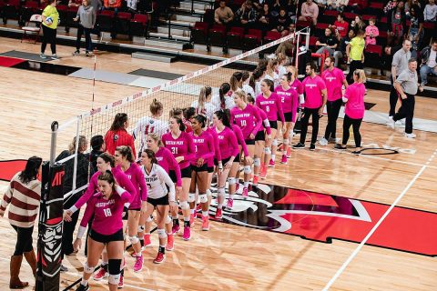 Austin Peay State University Women's Volleyball season comes to an end with four set loss to Morehead State in the OVC Tournament, Thursday. (APSU Sports Information)