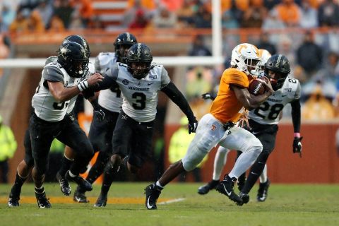 Tennessee Vols Football rushed for 297 yards in win over Vanderbilt, Saturday. (UT Athletics)