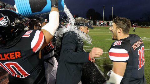 Austin Peay State University Football head coach Mark Hudspeth finalist for the Eddie Robinson Coach of the Year Award. (Robert Smith, APSU Sports Information)