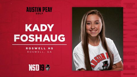 Austin Peay State University Women's Golf signs Kady Foshaug for 2010-21. (APSU Sports Information)