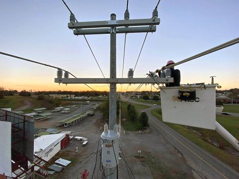 Crews are continuing to work hard restoring power to Clarksville.