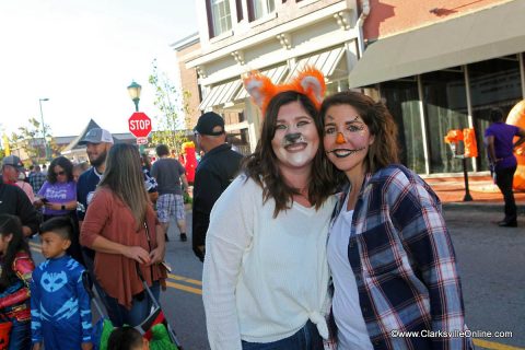 Stephanie Cunningham and Jackie McCarrick at Fright on Franklin