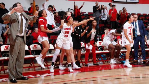Austin Peay State University Women's Basketball comes from 10 points down late to force overtime then run to a 77-72 OT win over Illinois State. (APSU Sports Information) Austin Peay State University Women's Basketball comes from 10 points down late to force overtime then run to a 77-72 OT win over Illinois State. (APSU Sports Information)