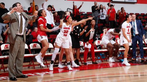 Austin Peay State University Women's Basketball comes from 10 points down late to force overtime then run to a 77-72 OT win over Illinois State. (APSU Sports Information)