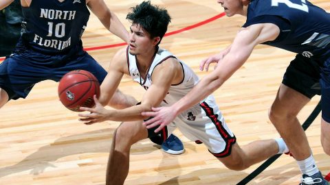 Austin Peay State University Men's Basketball defeats North Florida 90-83 at the Dunn Center, Saturday night. (APSU Sports Information)