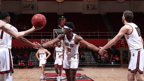 Austin Peay State University Men's Basketball junior Terry Taylor pours in 39 points to lead Govs past McKendree Tuesday night. (APSU Sports Information)