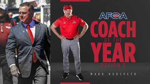 Mark Hudspeth is the first Austin Peay State University Football head coach to earn the AFCA Regional Coach of the Year award. (APSU Sports Information)