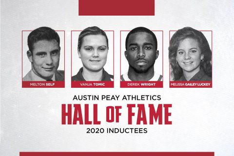 Austin Peay State University Athletics Hall of Fame to induct Melton Self, Vanja Tomic, Derek Wright and Melissa Gailey Luckey in 2020. (APSU Sports Information)