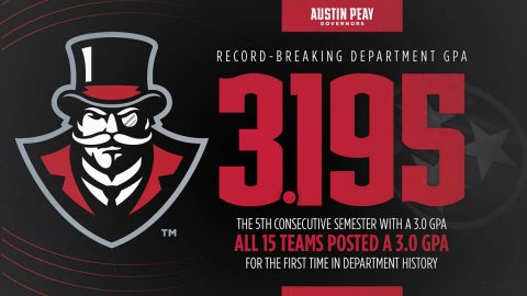 Austin Peay State University Athletics for the first time in history has all 15 Governors Teams post 3.0 GPA. (APSU Athletics)