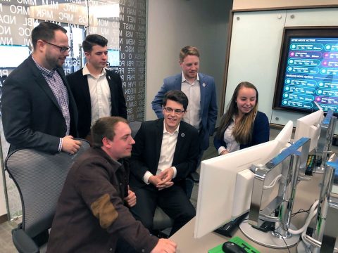 Austin Peay State University Business Students Blake Streeter, Patrick Bush, Griffin Dove, Matthew O’Brien, Riley Perkins and Bryan Warren. (APSU)