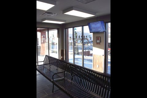 Inside, the Clarksville Downtown Transit Center has new seating, new flooring and lighting, and a fresh new look.