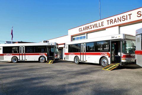 The Clarksville Transit System  urges social distancing on buses, at stops and at Transit Center.