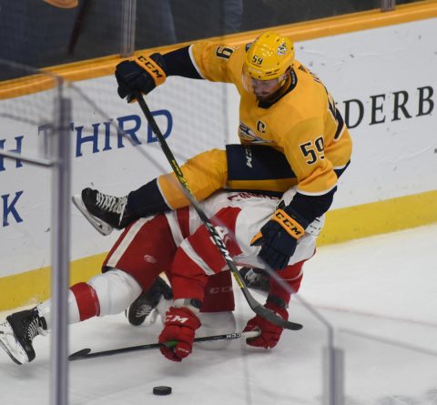 Nashville Predators defeat the Dallas Stars 2-0. (Michael Strasinger)