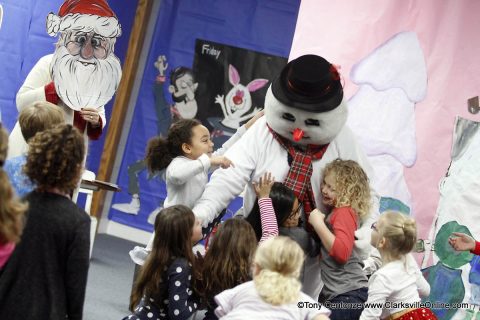 This year, Clarksville Academy's Living Literacy Day featured students, teachers and volunteers staging a production of Frosty the Snowman.