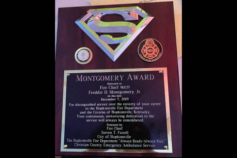 Montgomery Award Plaque Montgomery Award Plaque