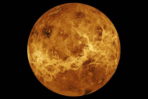 Venus hides a wealth of information that could help us better understand Earth and exoplanets. NASA's JPL is designing mission concepts to survive the planet's extreme temperatures and atmospheric pressure. This image is a composite of data from NASA's Magellan spacecraft and Pioneer Venus Orbiter. (NASA/JPL-Caltech)