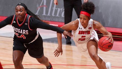 Austin Peay State University Women's Basketball takes on Eastern Illinois at the Dunn Center, Saturday. (Robert Smith, APSU Sports Information)