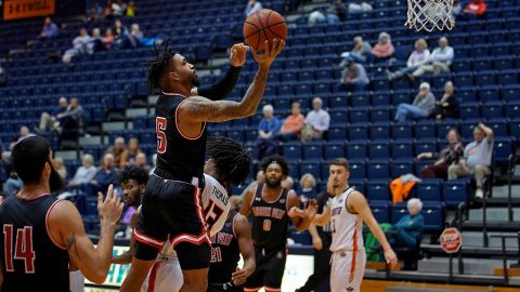 Austin Peay State University Men's Basketball gets 92-81 road win against UT Martin Saturday to remain unbeaten in OVC play. (APSU Sports Information)