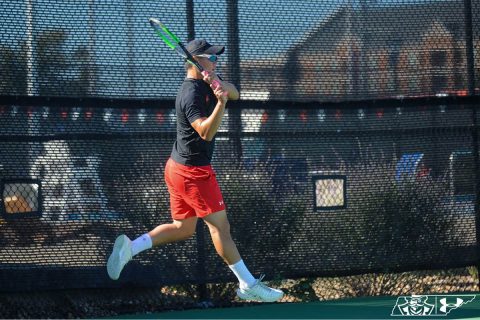 Austin Peay State University Men's Tennis loses to Louisville in straight sets, Saturday. (APSU Sports Information) Austin Peay State University Men's Tennis loses to Louisville in straight sets, Saturday. (APSU Sports Information)