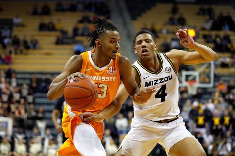 Tennessee Men's Basketball junior Jalen Johnson had a career high 11 points in win against Missouri, Tuesday night. (UT Athletics)