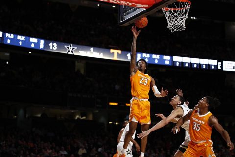 Tennessee Men's Basketball senior Jordan Bowden led the Vols with 21 points Saturday against Vanderbilt. (UT Athletics)