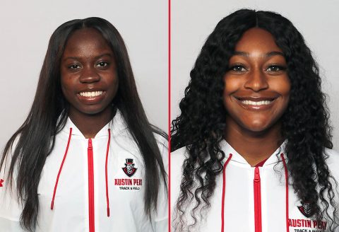 Austin Peay State University Track and Field's (L to R) Kenisha Phillips and Maya Perry-Grimes. (APSU Sports Information) Austin Peay State University Track and Field's (L to R) Kenisha Phillips and Maya Perry-Grimes. (APSU Sports Information)