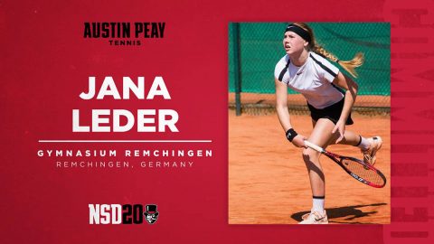 Austin Peay State University Women's Tennis signs Jana Leder for 2020 season. (APSU Sports Information)