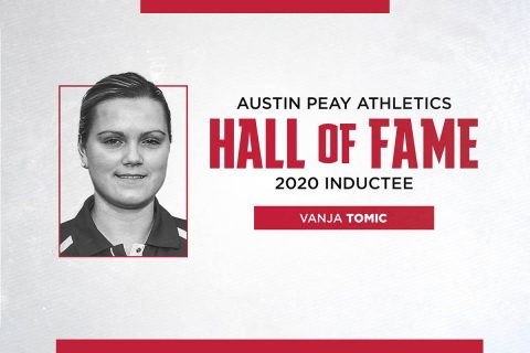 Austin Peay State University 2020 Athletics Hall of Fame inductee Vanja Tomic Vidovic. (APSU Sports Information)