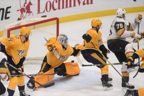 Nashville Predators fall to the Anaheim Ducks 4-2. (Michael Strasinger)