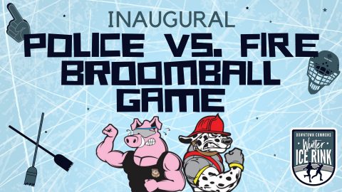 Inaugural Police vs. Fire Broomball Game