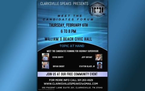 Montgomery County Highway Supervisor Candidate Form to be hosted by Clarksville Speaks, February 6th.