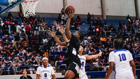 Austin Peay State University Women's Basketball defeated Tennessee State 87-55 in Nashville, Thursday. (APSU Sports Information)