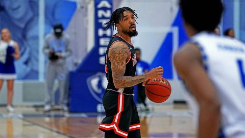 Austin Peay State University Men's Basketball freshman #05 Jordyn Adams piled up 31 points against Eastern Illinois, Saturday. (Colby Wilson, APSU Sports Information)