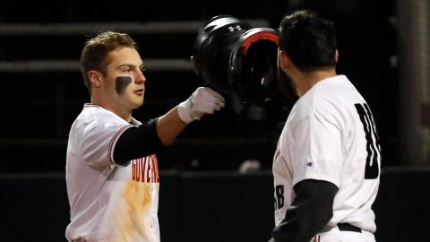 Austin Peay State University Baseball falls to Eastern Michigan 16-8 in game one of a doubleheader. The Govs beats Easetrn Michigan 7-6 in game two. (Robert Smith, APSU Sports Information) Austin Peay State University Baseball falls to Eastern Michigan 16-8 in game one of a doubleheader. The Govs beats Easetrn Michigan 7-6 in game two. (Robert Smith, APSU Sports Information)