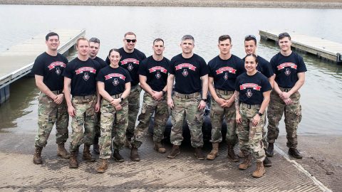 Last year’s Sandhurst competition team. (APSU) Last year’s Sandhurst competition team. (APSU)