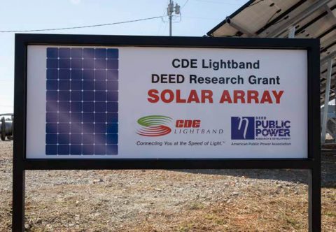 American Public Power Association gives grant to CDE Lightband for Solar Research.