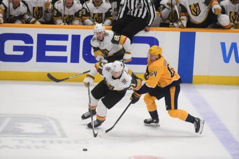 Nashville Predators fall to the Las Vegas Golden Knights 4-0. (Michael Strasinger)