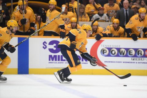 Nashville Predators defeat the St. Louis Blues 4-3. (Michael Strasinger)