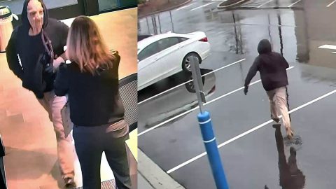 The FBI is trying to identify the person in these photos in connection to the robbery of Regions Bank at Nashville West Branch.