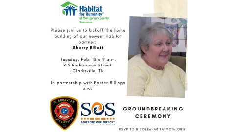 Montgomery County Habitat for Humanity breaking ground for Sherry Elliott