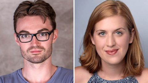 Ian Alexander Erbe and Emma Jordan star in "Dancing Lessons" in the Roxy Regional Theatre's theotherspace, February 17th-25th.