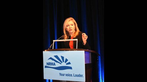 U.S. Senator Marsha Blackburn speaks at the National Rural Health Association’s annual conference.