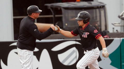 Austin Peay State University Baseball gets 10-1 win over Western Illinois at Raymond C. Hand Park, Wednesday night. (Robert Smith, APSU Sports Information)