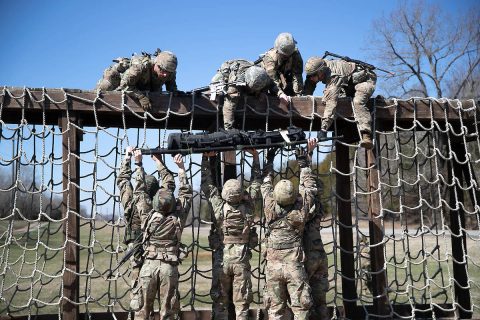 Austin Peay State University ROTC cadets train at Fort Campbell, Kentucky, recently. (APSU)