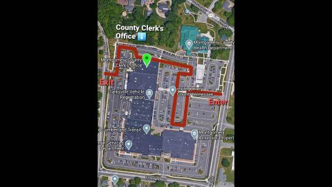 Montgomery County Clerk’s Office traffic pattern map Montgomery County Clerk’s Office traffic pattern map