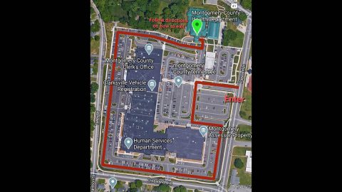 Montgomery County Health Department traffic pattern map