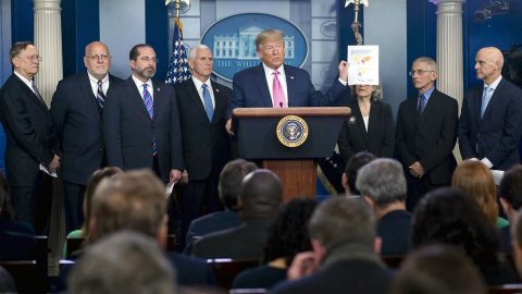 U.S. President Donald Trump gave an update on the federal government’s Coronavirus response today. (White House)