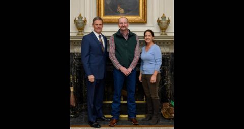 Tennessee Governor Bill Lee, Wes Montooth and First Lady Maria Lee.